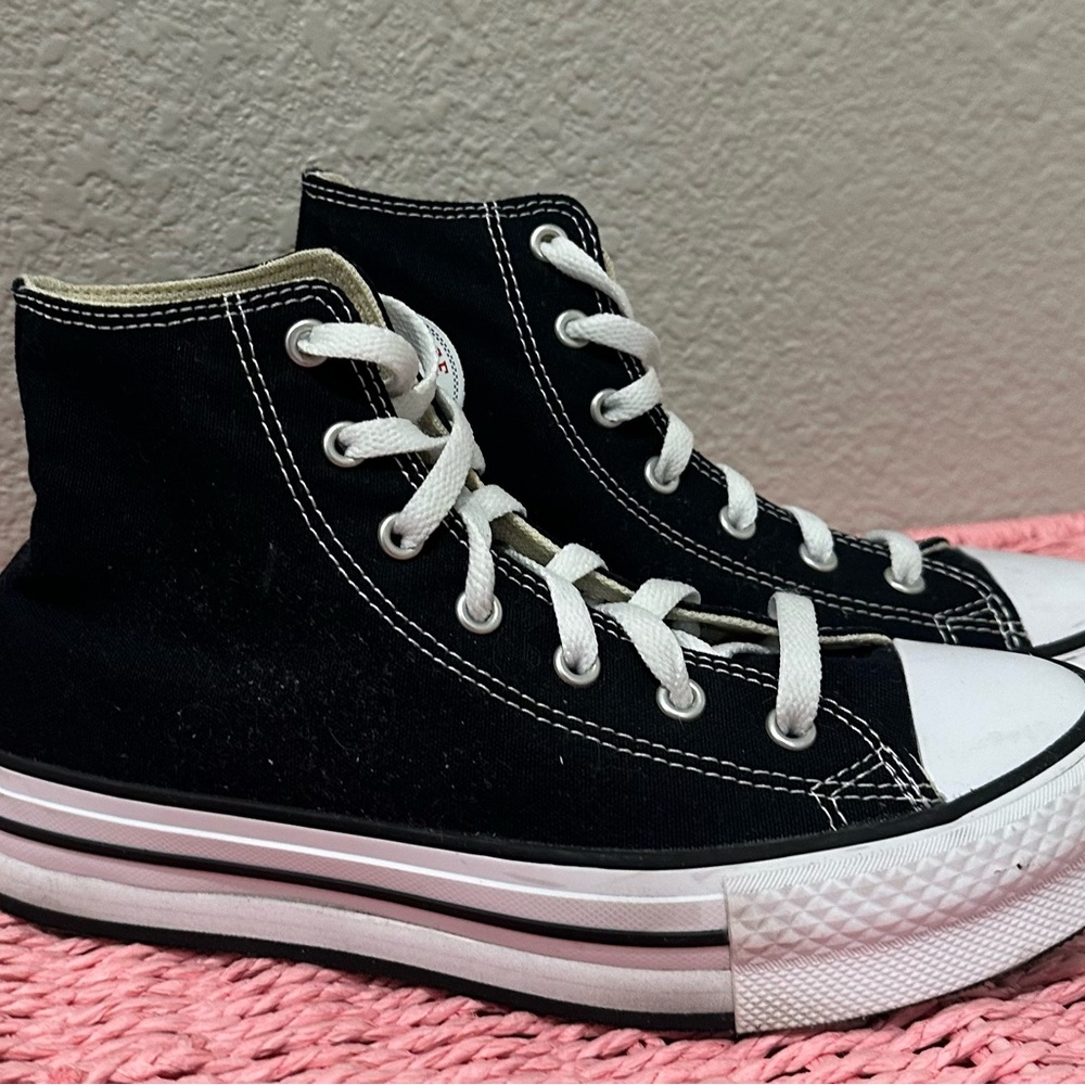 Converse Black and White Kids High-Top Sneakers